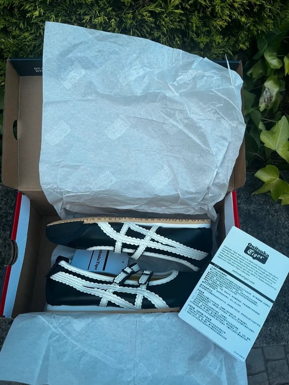 Onitsuka Tiger Mexico 66 TGRS Mary Jane Black White Ballet Sneakers - Picture 8 of 9